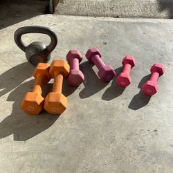 Dumbbells And kettlebell - Price Is For everything