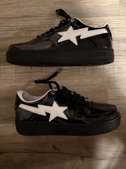 A Bathing Ape Bape Sta #2 Black Patent