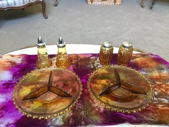 Gorgeous Vintage Amber Glass