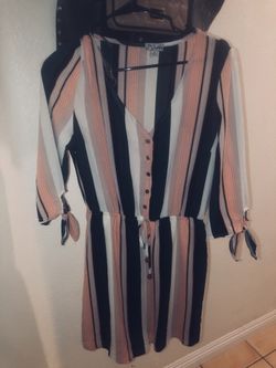 Stripe mini summer dress