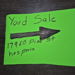 Yard Sale viernes y sábado de 7 a 5 pm
