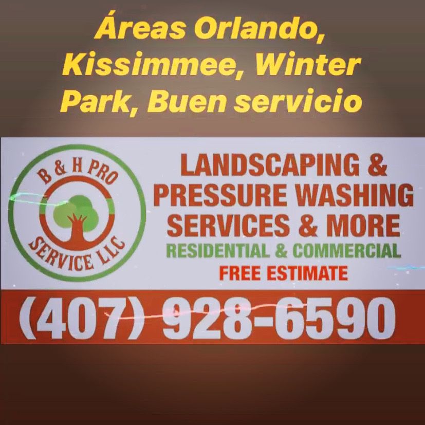 Landscaping and pressure washer