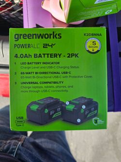 Greenworks 24V 4.0Ah Battery 2-Pack