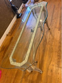 Heavy Glass Console/Sofa Table