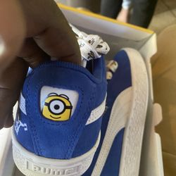 Minions Suede Jr Olympian Blue Puma White