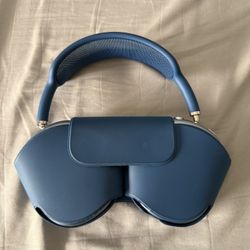 Blue AirPod Maxs 