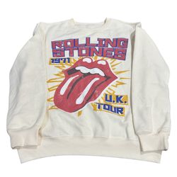 Rolling Stones Sweatshirt UK Tour 1971 Graphic Crewneck | Vintage Style | Size L