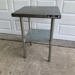 24 X 24” Stainless Steel Work Prep Table