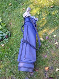 Golf Clubs and Bag