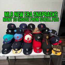 MLB New Era  Astros, Angels, A’s, Marlins, White Sox, Braves, Blue Jays, Padres , Mariners, Twins, Brewers, Dodgers 9fifty SnapBack Hats 