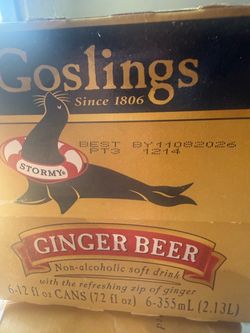 6 ginger beer no alcohol boxes with 6on each 15 for all