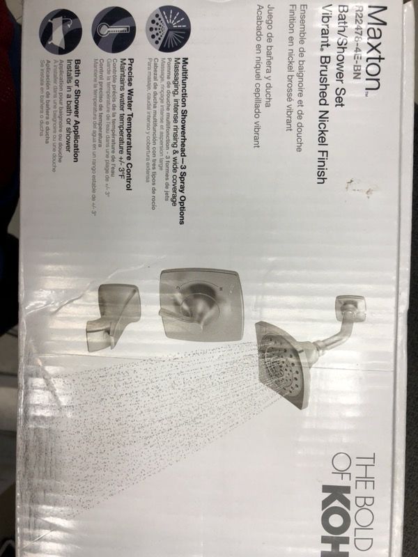 Kohler maxton shower faucet