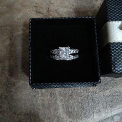 2 Carat Princess Cut Diamond Ring With Band