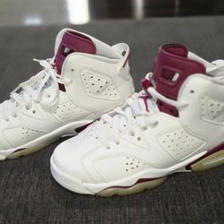 Air Jordan "Maroon" Retro 6's 4.5Y