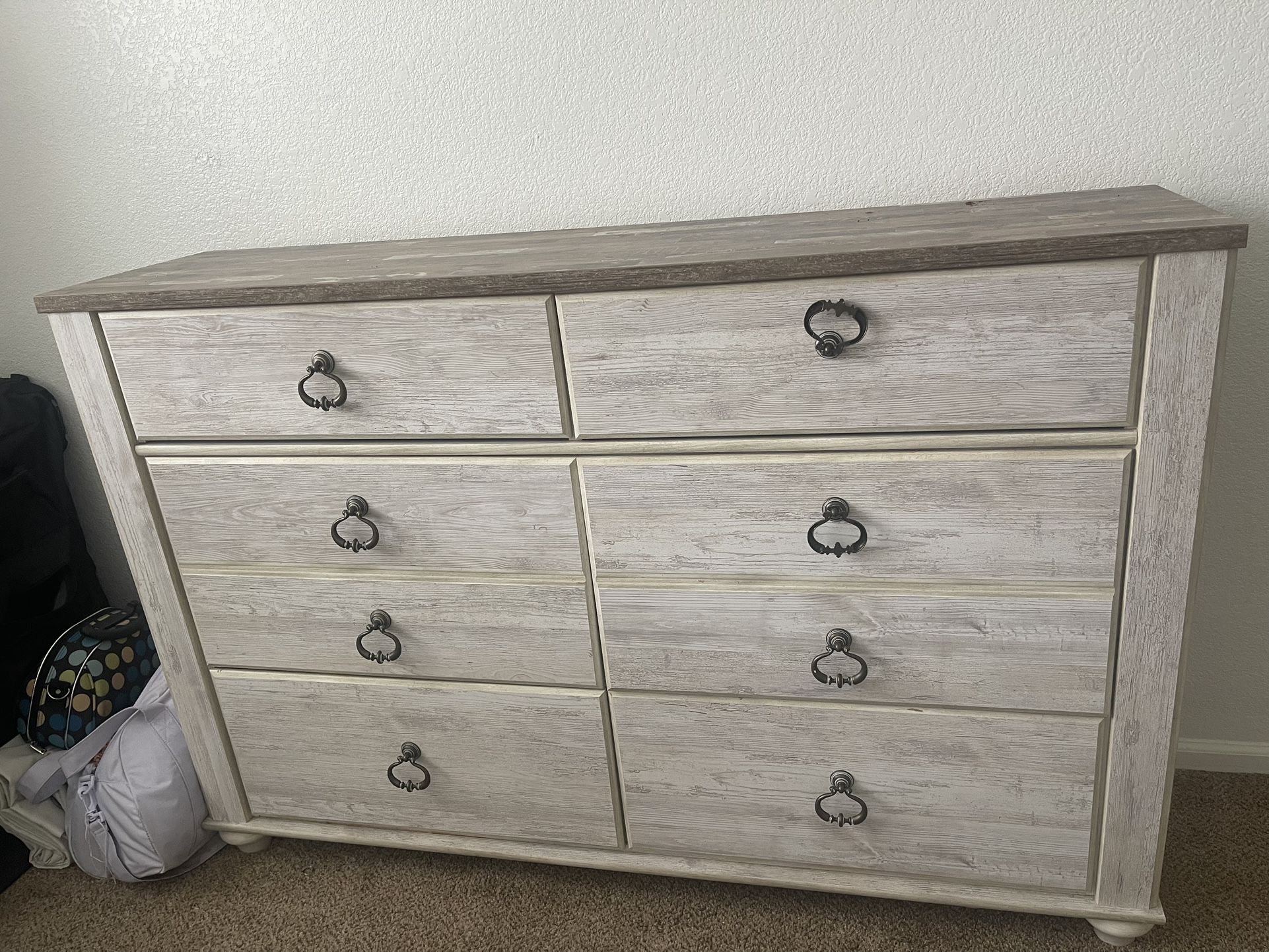 Large Dresser And 5 Drawer Chest