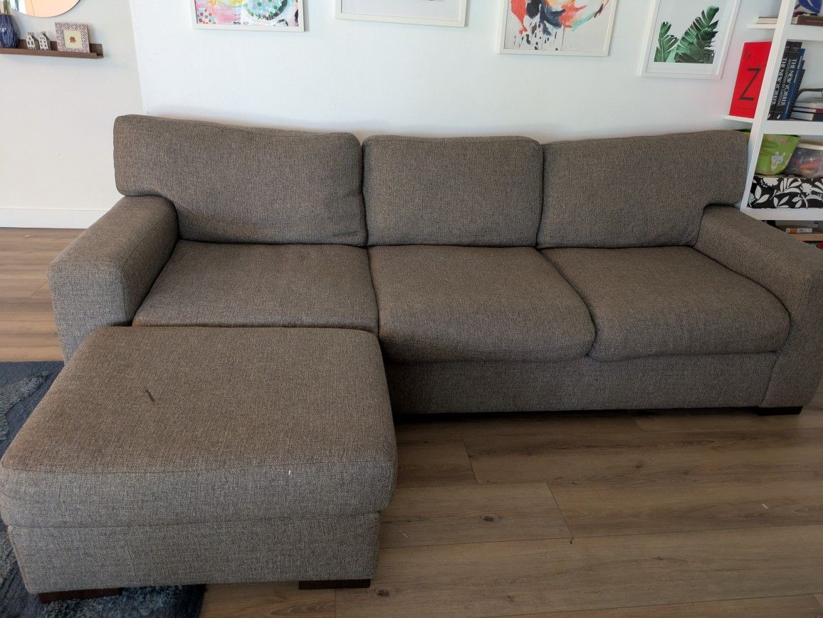 3 Piece Large Couch Set With Ottoman