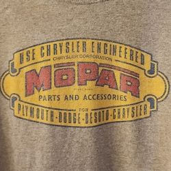 MOPAR Parts And Accessories, Men's Size 3XL Tall, Light Heather Gray T-Shirt
