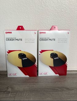 Evans Crash Cymbal Mutes - New In Box