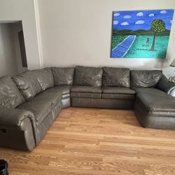 La-Z-Boy Leather Sectional Recliner