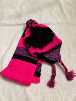 Kids Winter Hat Scarf and Gloves Set