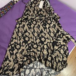 Women’s Black And Brown Dress