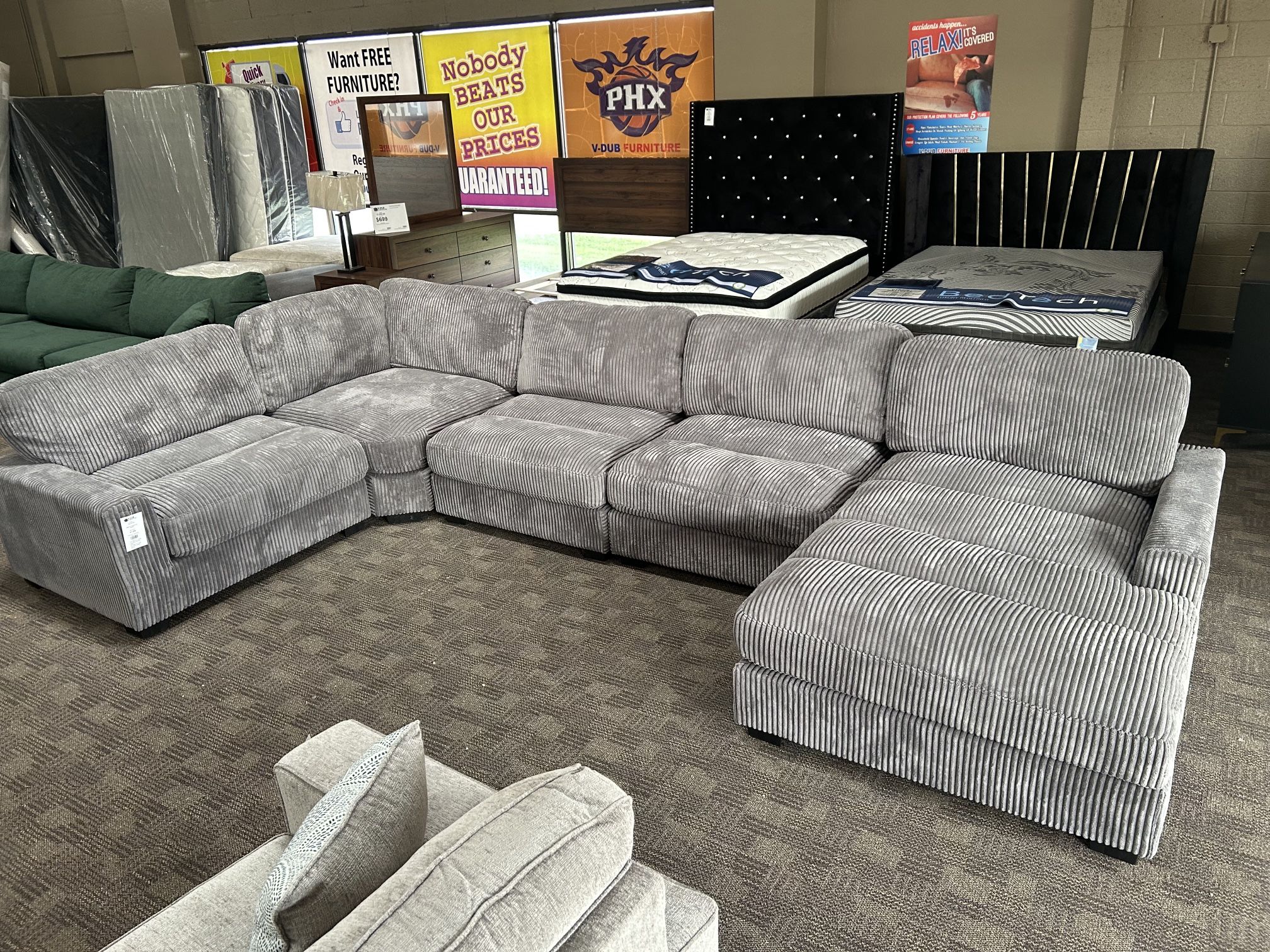 Huge Grey Sectional Couch