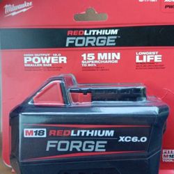 Milwaukee New 6ah Battery FORGE 