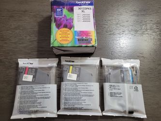 Genuine Brother LC30133PKS XL High Yield Color Ink Cartridges 3 Pack 2024