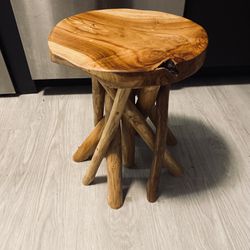 Real Wooden Stool 