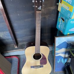 Fender Acoustic Guitar CD-140S NAT With Stand And Capo