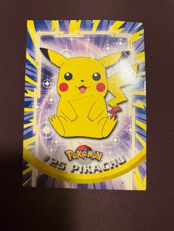 1999 # 25 electric tv Pikachu card