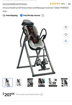 Heat and massage inversion table