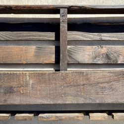 Wine Bottle and Glass Rack - Recycled Pallet