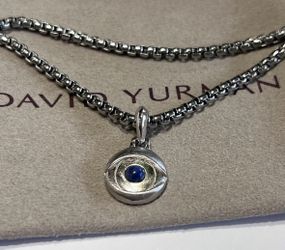 David Yurman Evil Eye Pendant Necklace