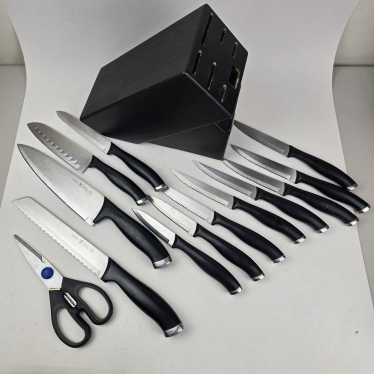 (13 Pcs ) J A Henckels International Knife Set / Surrated Kitchen Knife Set 