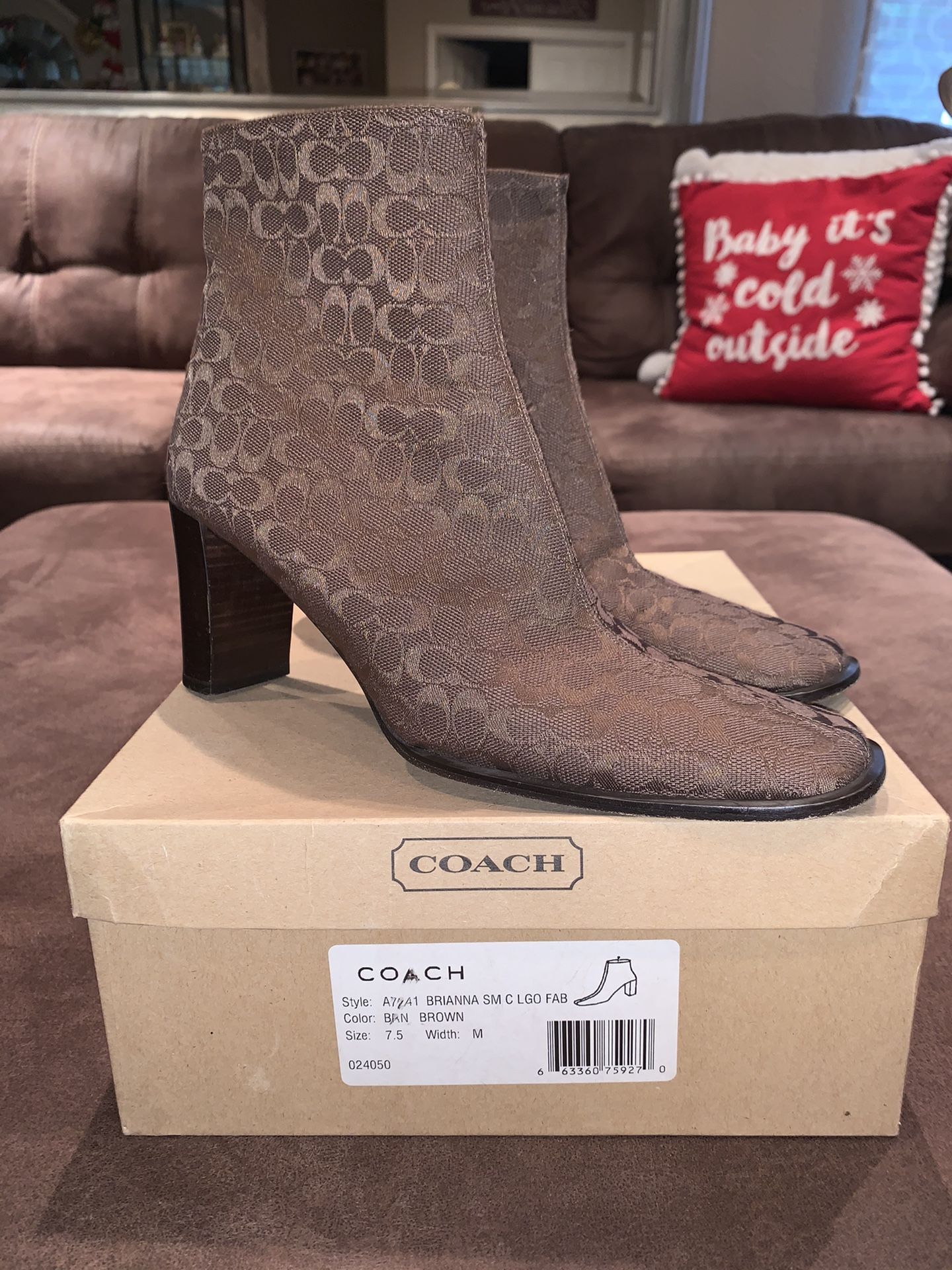 COACH SIGNATURE BOOTS