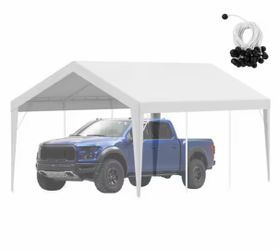 Carport Replacement Canopy Cover 10 x 20 ft., Heavy-Duty Waterproof & UV Protected Shelter Tarp, Easy Installation