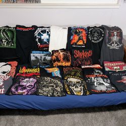 Metal Band Shirts Slipknot Tool Pantera Aftershock 