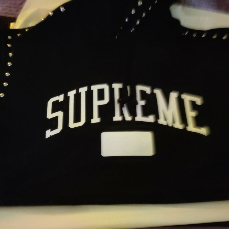 Supreme Hoodie - Black With Studs. New Without Tags. Comes With A Supreme Sticker. Cool Hoodie. 