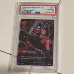 Jinx #301 Overnumber PSA 10 Riftbound Origins League of Legends
