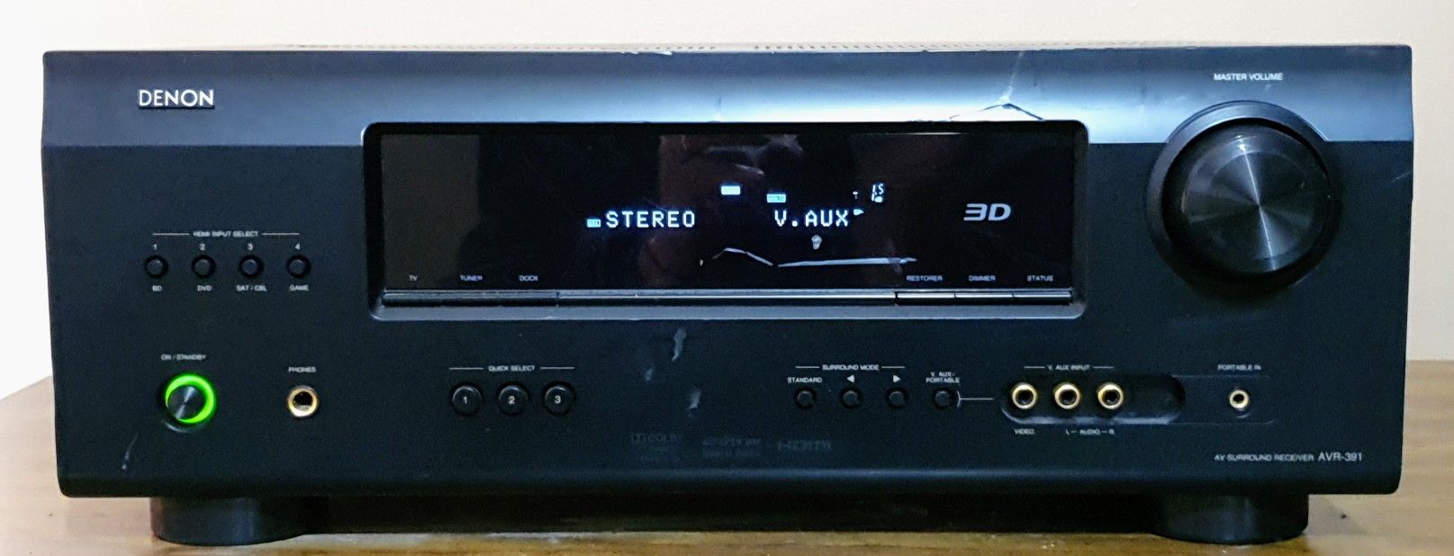 Denon AVR-391 HDMI 5.1 Ch 3D Surround Sound Receiver