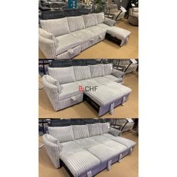 Corduroy Single Sleeper Sofa With Pull Out Bed - June Sale