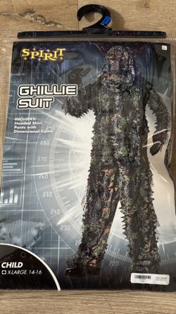 Ghillie Suit Dimentional Camo Halloween Costume