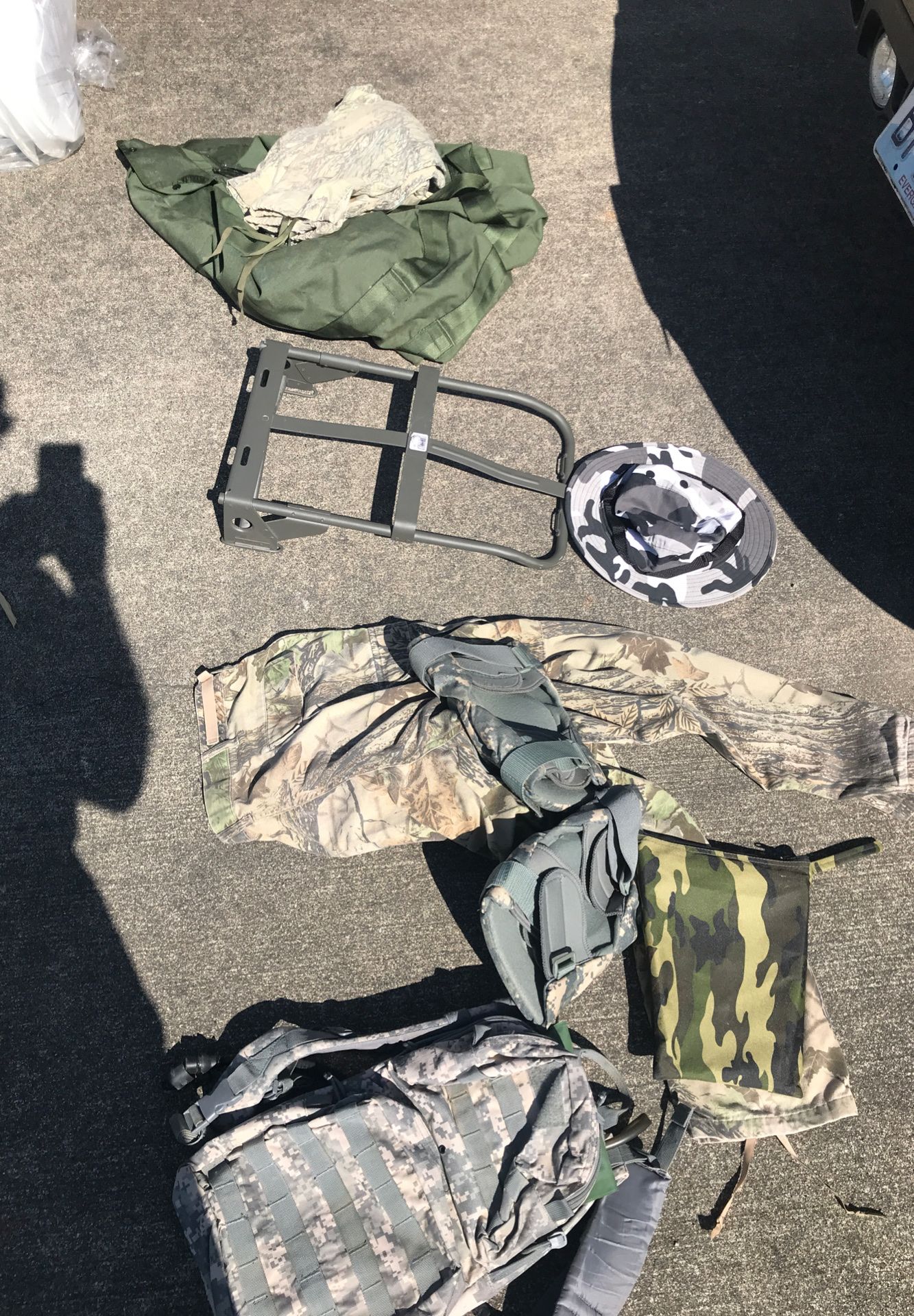 Camo and Army gear