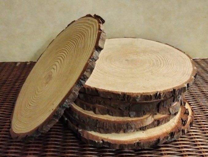 Wood Rounds Centerpieces