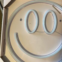 Smiley face neon