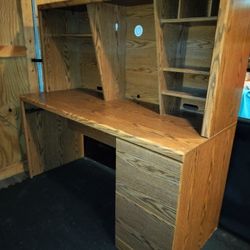 Large two-drawer desk — 60”L x 24”D x 30”H
