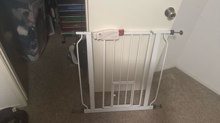 White Metal Baby Gate