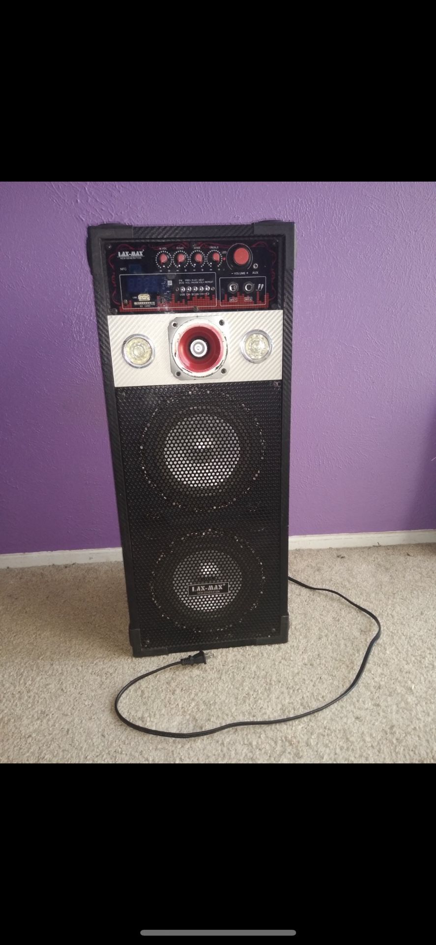 LAX Max stereo/karaoke speaker for Sale in Grand Prairie, TX OfferUp