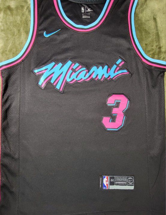 Dwayne Wade #3 Miami Heat Miami Vice Edition Small Jersey
